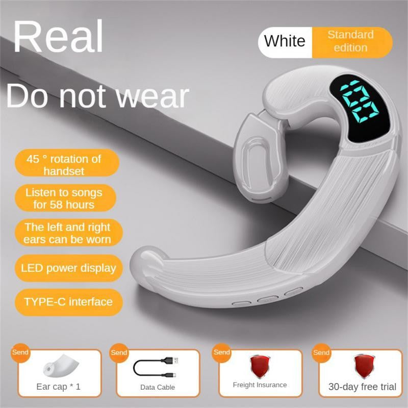 Fone de ouvido sem fio V20 Bone Conduction, fones de ouvido compatíveis com Blu