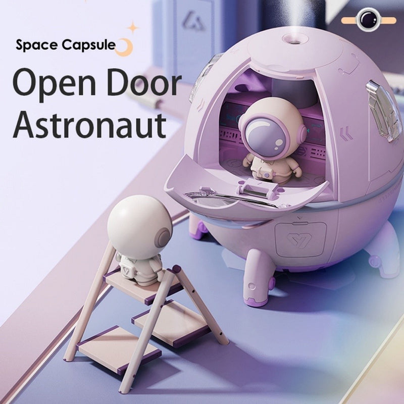 ⭐️⭐️⭐️⭐️⭐️ Umidificador de Ar Astronauta 220ml Luz LED Colorida Pulverizador de Névoa USB