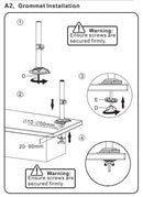 Suporte de mesa para monitor de TV LCD NB H180 FP-2, Mola a Gás, Full Motion, B