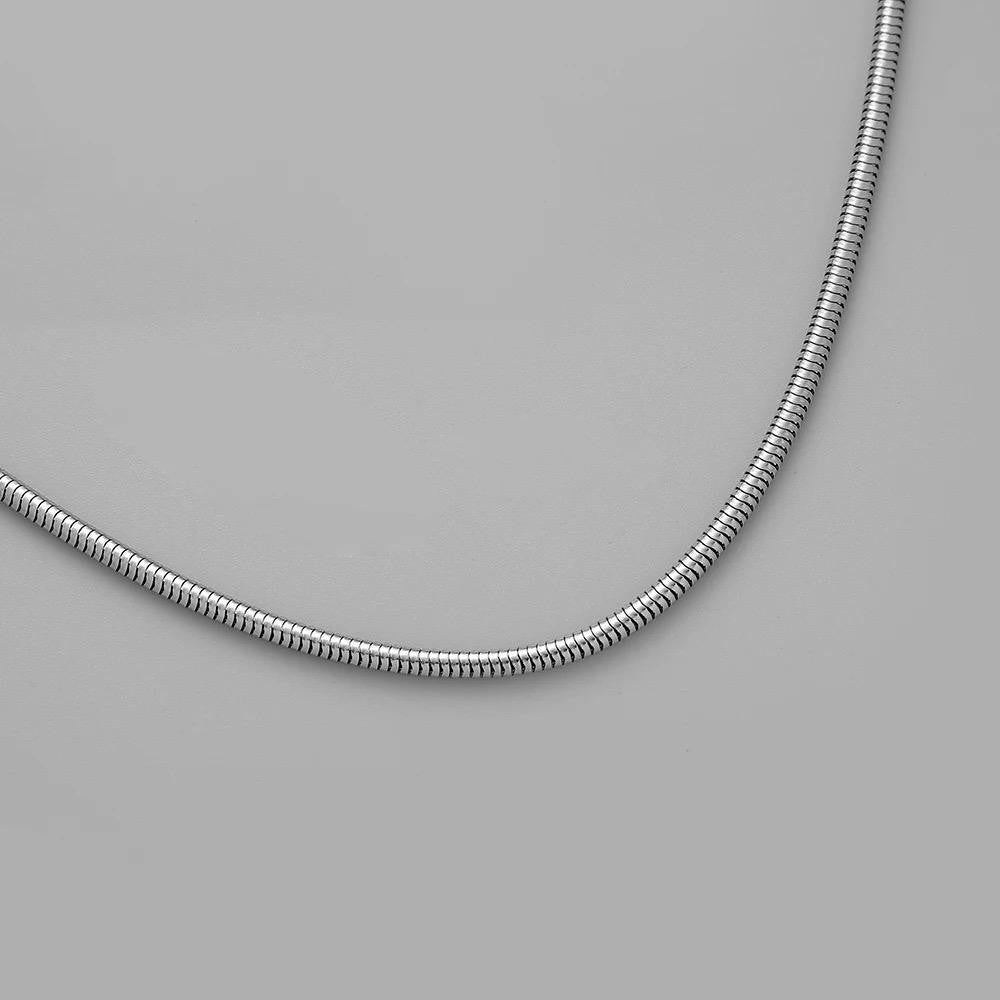 Colar corrente modelo rabo de rato masculino unissex