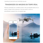 Mini Drone E88 Câmera 4K HD Wi-Fi 2.4GHz Voo 360 Filmagem Fácil Manuseio Prati