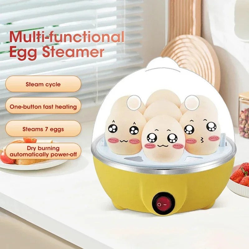 Cozedor de ovos elétrico multifuncional, monocamada, mini vaporizador, cozinha,