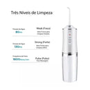 Irrigador Dental Oral Elétrico 3 Modos Fio Dental Portátil Recarregável USB 2