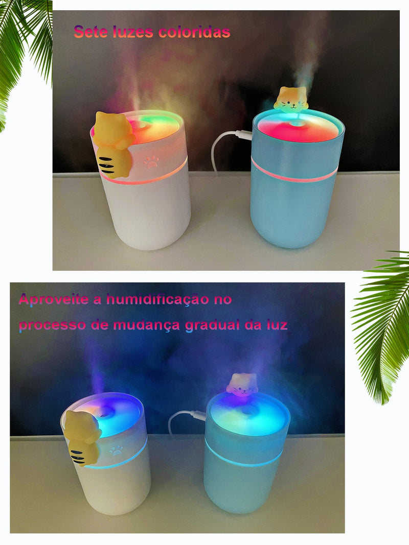 Umidificador De Ar Ultrassônico Escrito?rio ?Aromatizador De Carro Usb Led De A