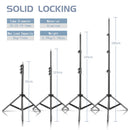 200CM Mobile Phone Live Suporte Foto Tripé Multi-Funcional Gravação de Vídeo