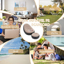 Sofá inflável, reclinável, adequado para almoço e descanso ao ar livre, com