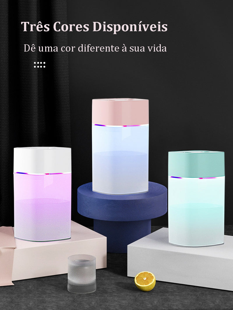 Purificador De Ar E Difusor Ambiente Com Umidificação Silenciosa Ultrassônica