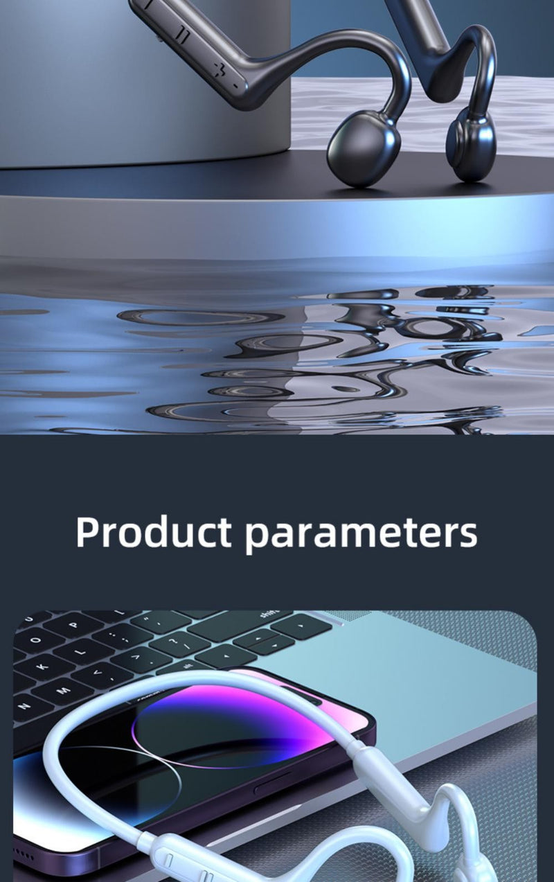 À prova dwireless água sem fio tws fone de ouvido ks15 verdadeira condução óssea bluetooth fone de ouvido estéreo pescoço esportes fone de ouvido com microfone