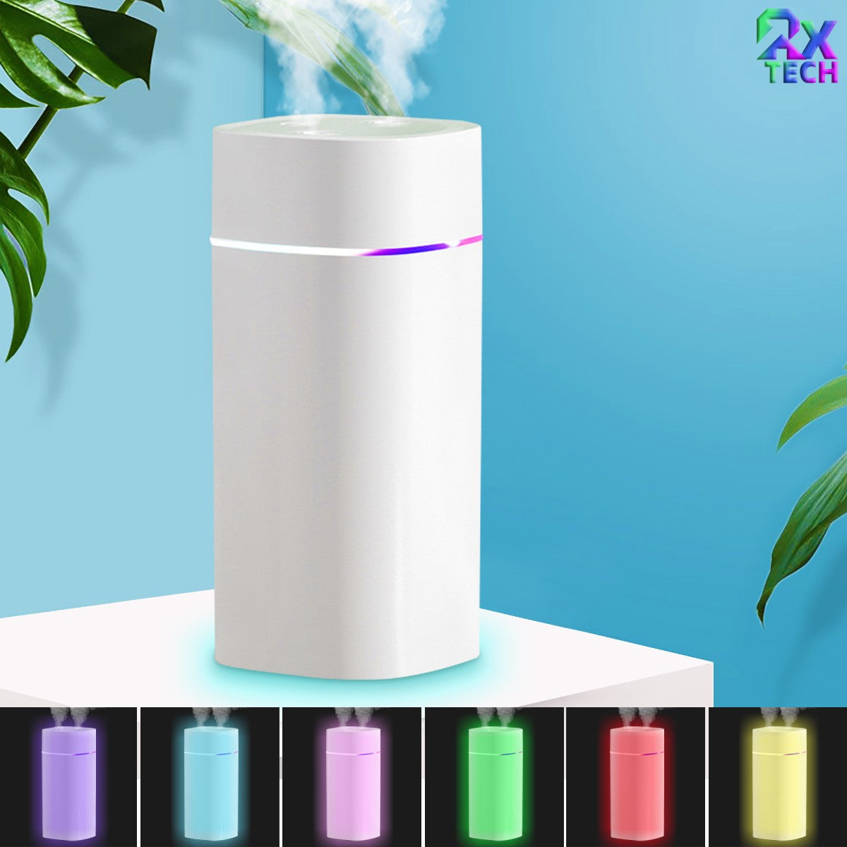 Umidificador De Ar Difusor Aromatizador Com Capacidade 600ml E Luzes Coloridas L