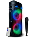 Caixa de Som Amplificada Bluetooth Portátil e Microfone Karaokê