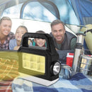 Lanterna solar cob, carregamento solar, recarregável, portátil, luz lateral, i