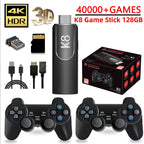 Console K8 para jogos x2, 2.4g, hd, hdmi