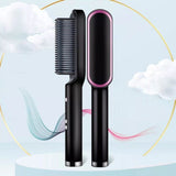 Escova De Cabelo 3 em 1 Elétrica com Pente De Aquecimento Para Alisador bivolt 1