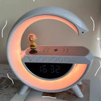 Alto-falante bluetooth multifuncional com luz noturna alto-falante de carregamen