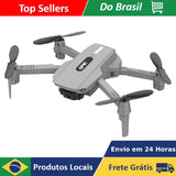 Mini Drone E88 Câmera 4K HD Wi-Fi 2.4GHz Voo 360 Filmagem Fácil Manuseio Prati