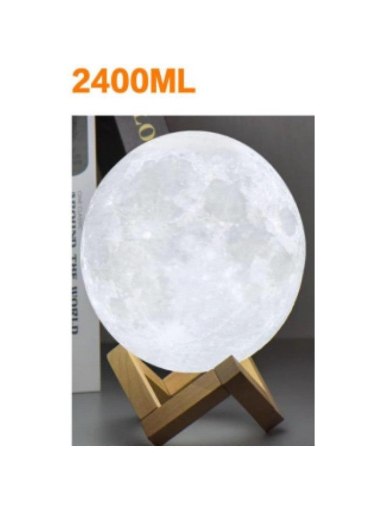 880ML 1350ML 2400ML omaterapia umidificador lua 3D luz LED umidificador de ar hi