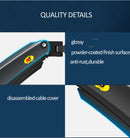 Novo braço de mola a gás f100a, suporte para monitor de tela de 22-35 polegada