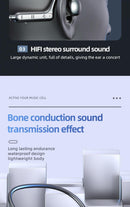 À prova dwireless água sem fio tws fone de ouvido ks15 verdadeira condução óssea bluetooth fone de ouvido estéreo pescoço esportes fone de ouvido com microfone