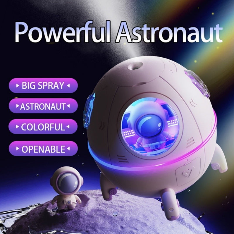 ⭐️⭐️⭐️⭐️⭐️ Umidificador de Ar Astronauta 220ml Luz LED Colorida Pulverizador de Névoa USB
