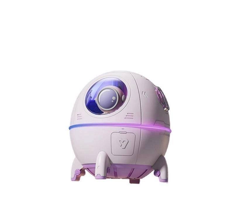 Umidificador de Ar Astronauta 220ml Luz LED Colorida Pulverizador de Névoa USB