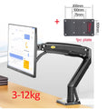 Novo braço de mola a gás f100a, suporte para monitor de tela de 22-35 polegada