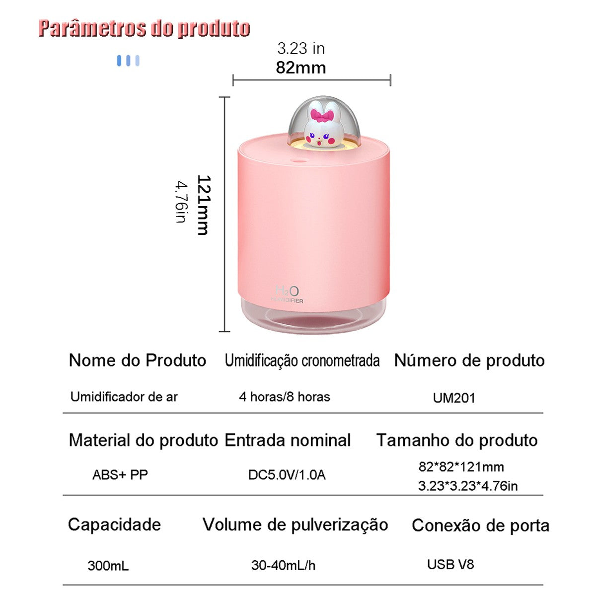 Mini Umidificador De Ar Ultrassônico Difusor Escrito?rio ?Aromatizador Usb Coel
