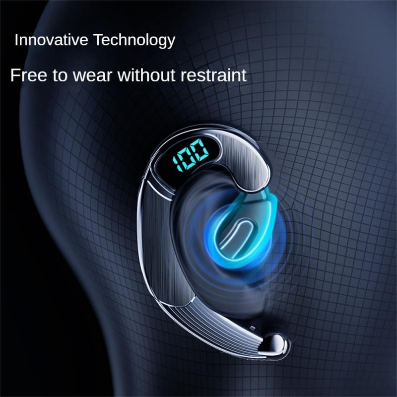 Fone de ouvido sem fio V20 Bone Conduction, fones de ouvido compatíveis com Blu