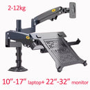 Suporte de mesa para monitor de TV LCD NB H180 FP-2, Mola a Gás, Full Motion, B