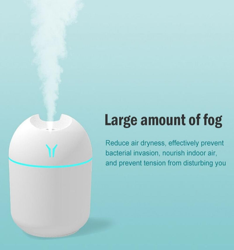 Umidificador de Ar Inteligente Pequeno, Máquina Aromaterapia, 250ml, Mini, Gran