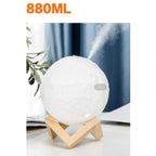 880ML 1350ML 2400ML omaterapia umidificador lua 3D luz LED umidificador de ar hi