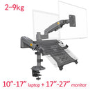 Suporte de mesa para monitor de TV LCD NB H180 FP-2, Mola a Gás, Full Motion, B
