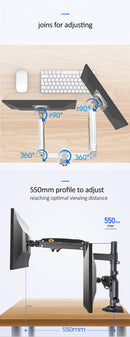 Suporte de mesa para monitor de TV LCD NB H180 FP-2, Mola a Gás, Full Motion, B