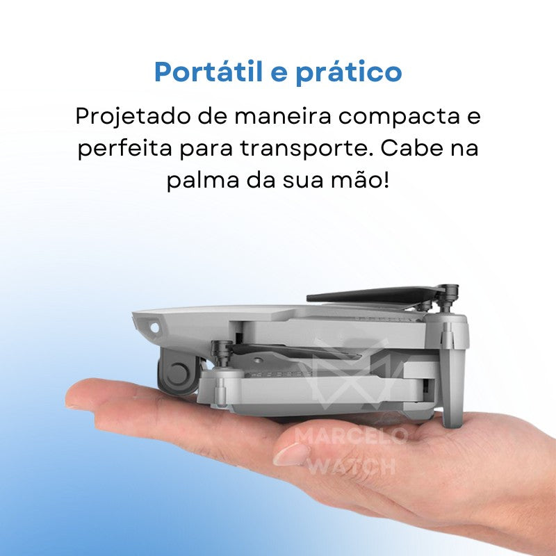 Mini Drone E88 Câmera 4K HD Wi-Fi 2.4GHz Voo 360 Filmagem Fácil Manuseio Prati