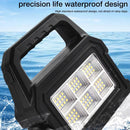 Lanterna solar cob, carregamento solar, recarregável, portátil, luz lateral, i