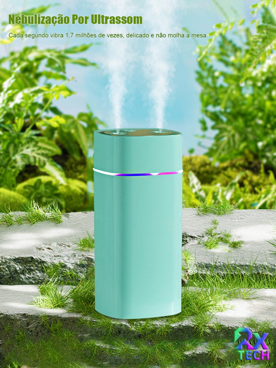 Umidificador De Ar Difusor Aromatizador Com Capacidade 600ml E Luzes Coloridas L