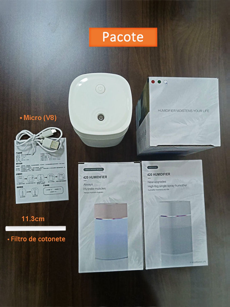 Purificador De Ar E Difusor Ambiente Com Umidificação Silenciosa Ultrassônica