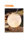 880ML 1350ML 2400ML omaterapia umidificador lua 3D luz LED umidificador de ar hi