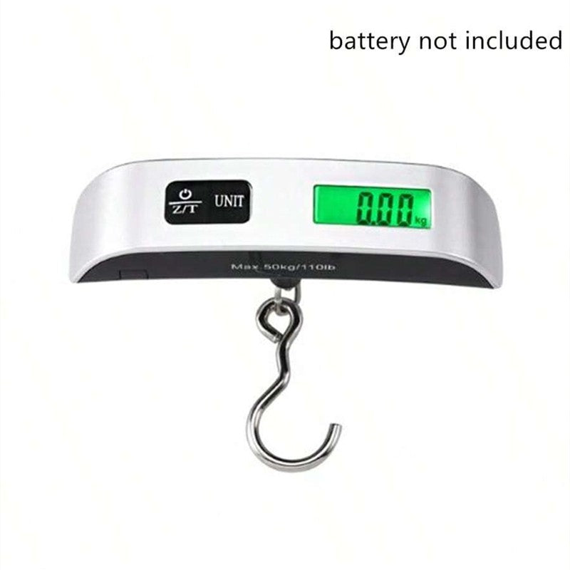 Balança portátil display digital lcd 110lb/50kg bagagem eletrônica suspensa m