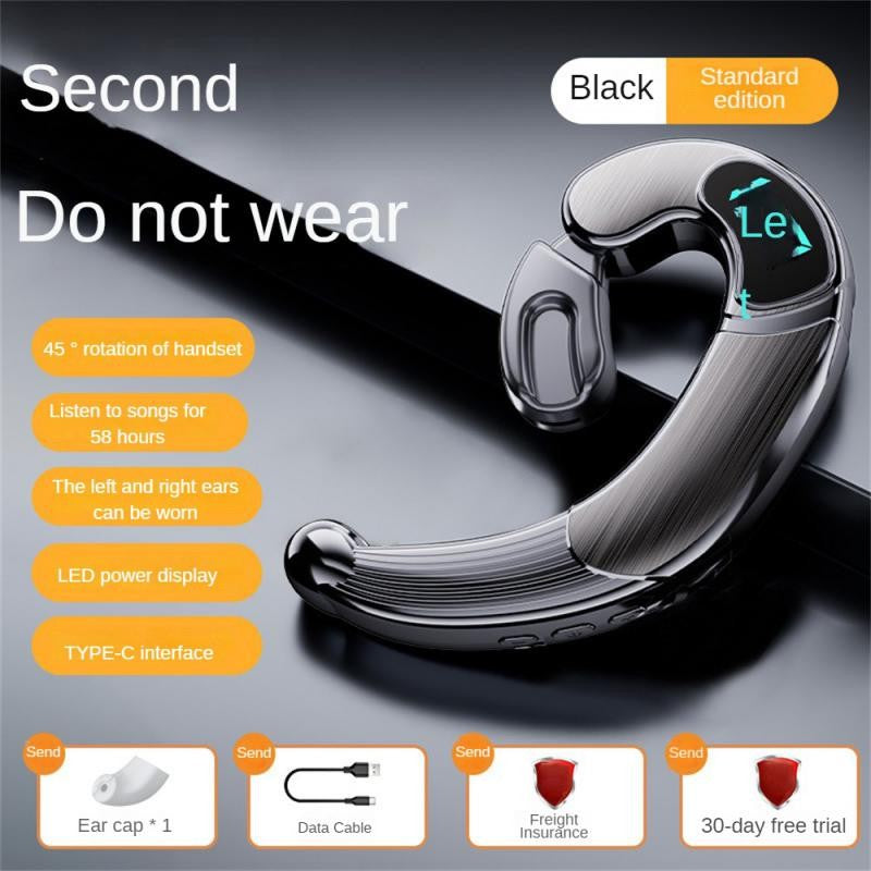 Fone de ouvido sem fio V20 Bone Conduction, fones de ouvido compatíveis com Blu