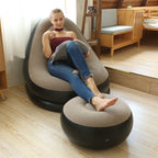 Sofá inflável, reclinável, adequado para almoço e descanso ao ar livre, com