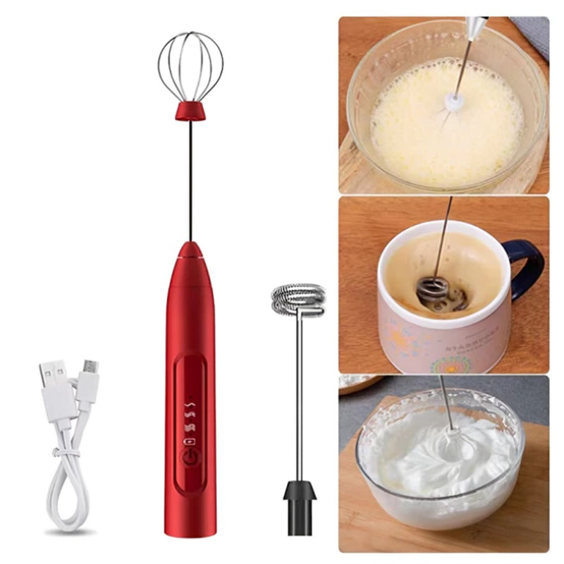 Batedor Misturador Misturador Elétrico para Bebidas Leite Café Clara de Ovo 2