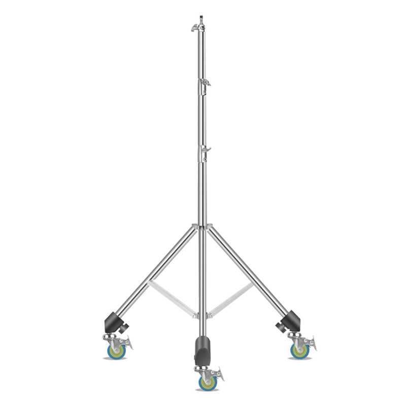 Tripé grande de aço inoxidável, 2,8m, suporte de luz dobrável, perna mágica