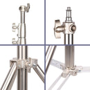 Tripé grande de aço inoxidável, 2,8m, suporte de luz dobrável, perna mágica