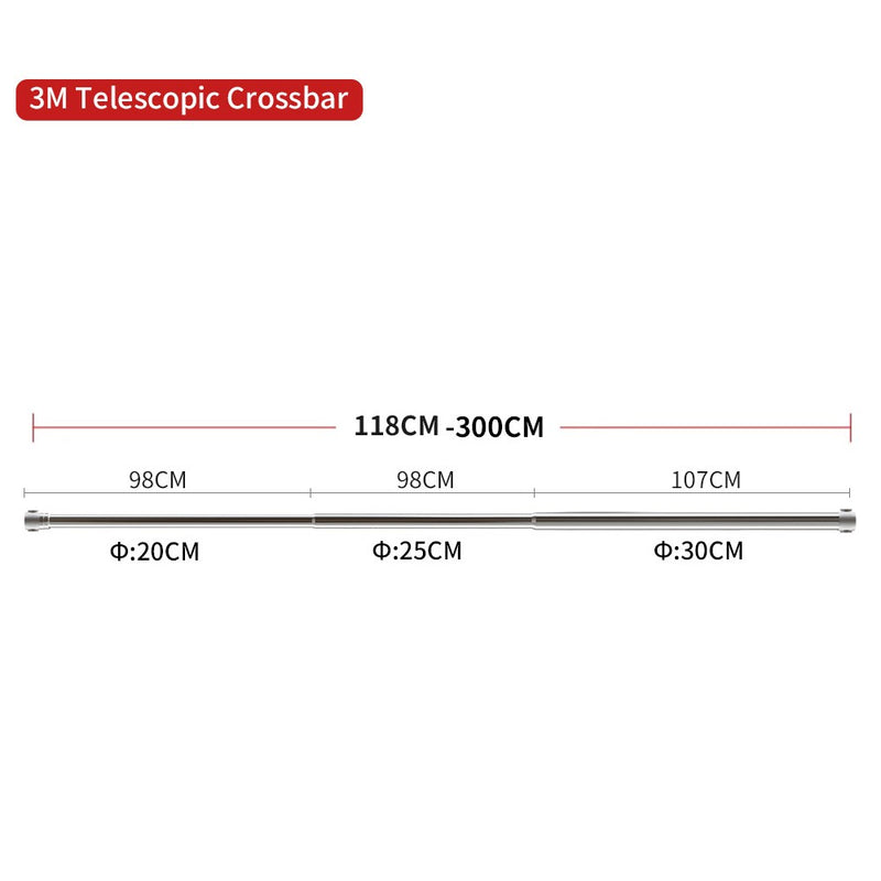 Tripé grande de aço inoxidável, 2,8m, suporte de luz dobrável, perna mágica
