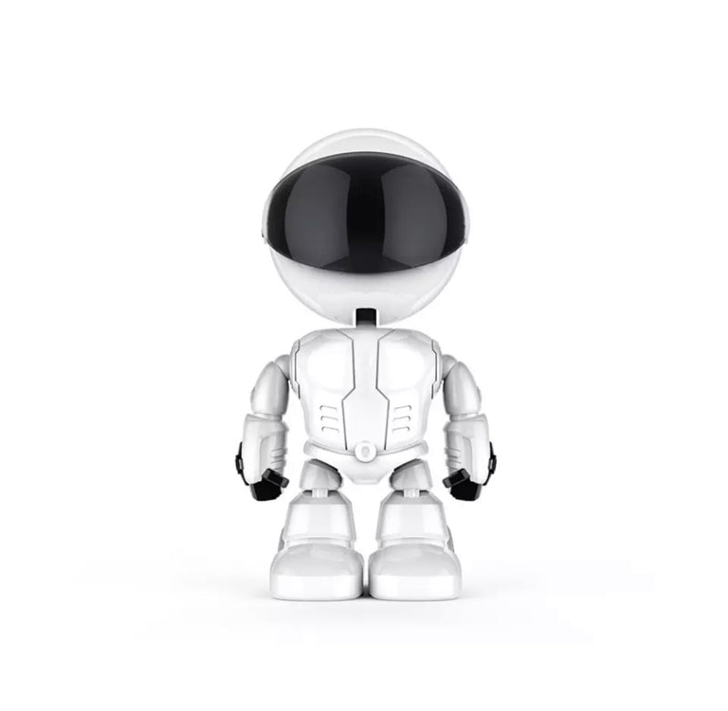 Câmera de segurança IP robótica 1080P, câmera de segurança 360 ° WiFi, sem