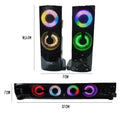 Caixa De Som Para Computador 2x1 - Barra ou Par Potência 12w Rms