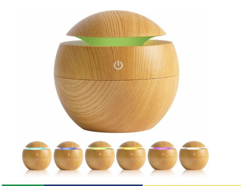 Difusor Aromatizador De Óleo Essencial, 7 Núcleos, Elétrico + Carregador USB