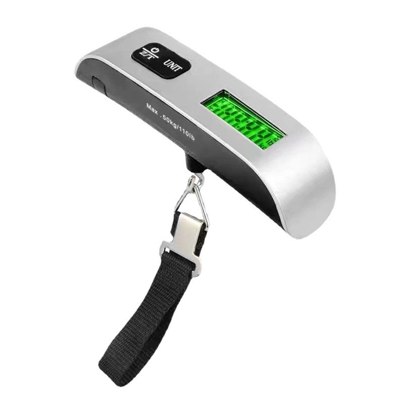 Balança portátil display digital lcd 110lb/50kg bagagem eletrônica suspensa m