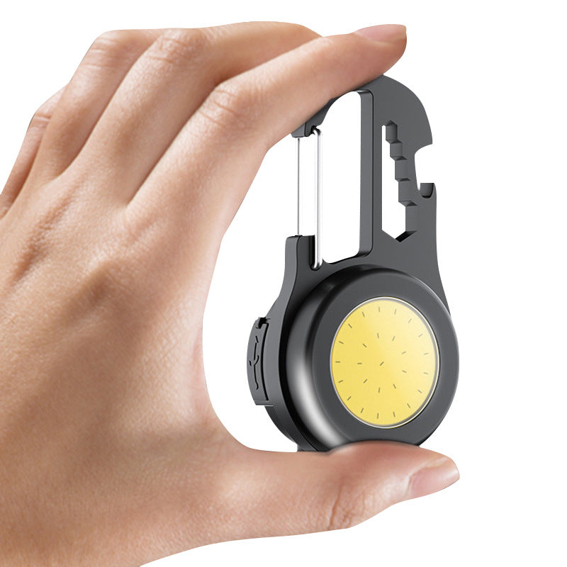 Chaveiro compacto 6 em 1, mini lanterna ultrabrilhante, lâmpada utilitária de