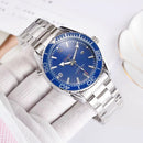 Relógio de quartzo masculino moderno e elegante, casual de escritório com 3 pi